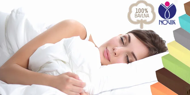 Napínací prostěradlo ze 100% bavlny – 8 barev