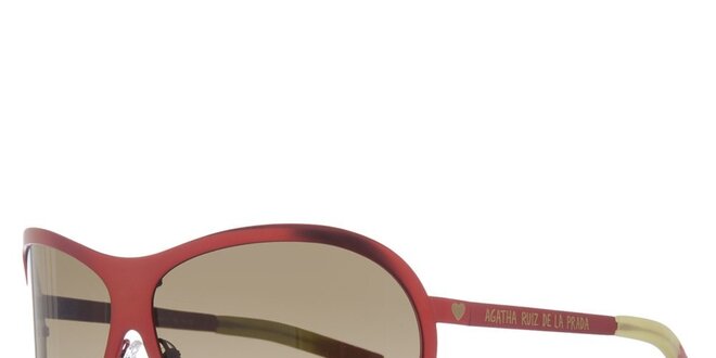 Dámské cihlově červené sluneční brýle Agatha Ruiz de la Prada
