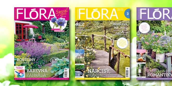 Roční předplatné časopisu Flora na zahradě