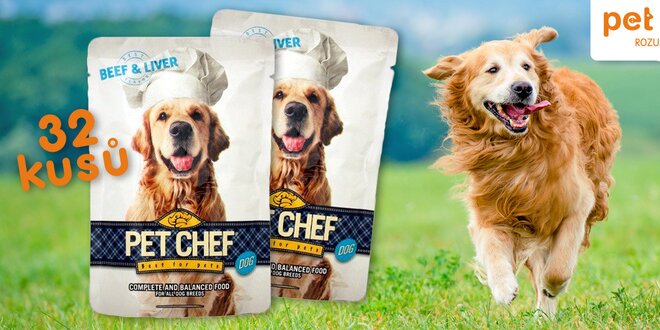 32 kapsiček Pet Chef Dog pro vašeho pejska