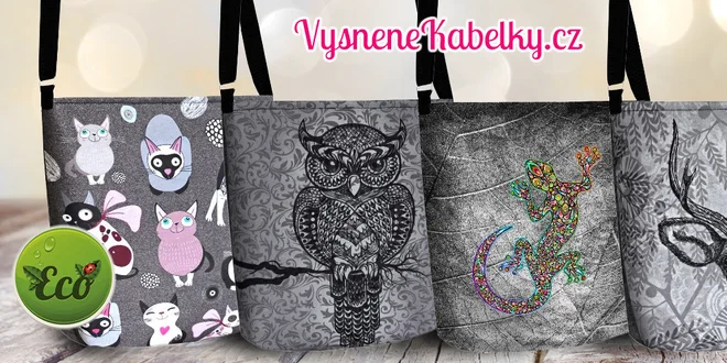 Designové a ekologické kabelky s potiskem