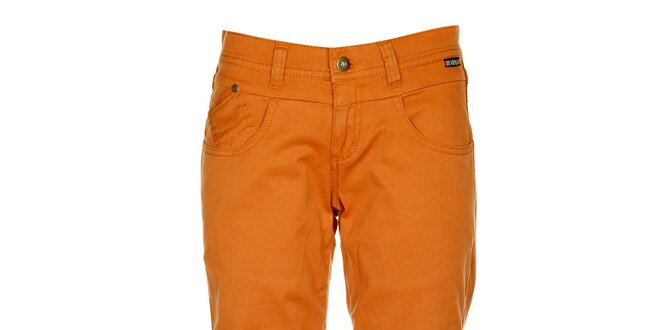 Dámské oranžové capri kalhoty Bushman