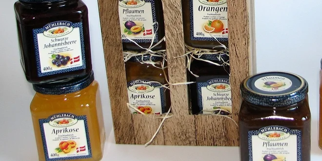 4 druhy dánských marmelád