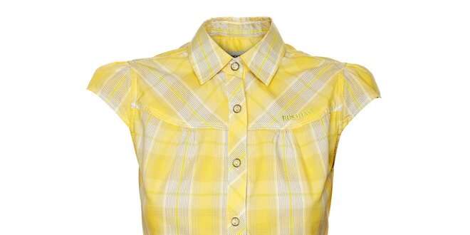Dámská žlutá kostkovaná košile Bushman