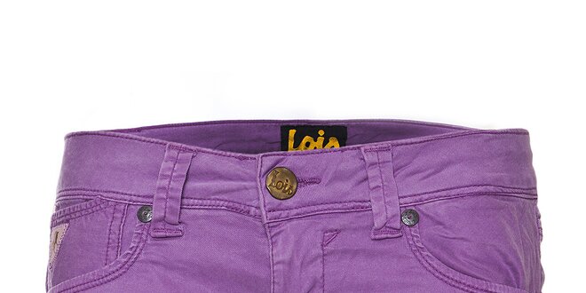 Dámské fialové mini šortky Lois