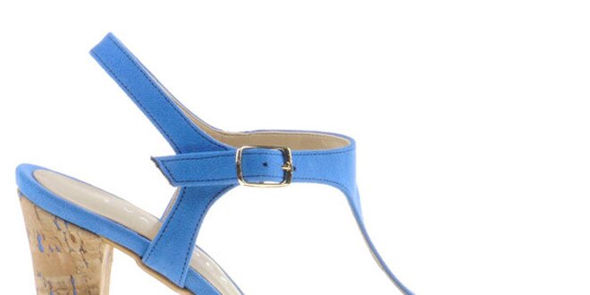 Dámské nebesky modré sandálky Eva Lopez