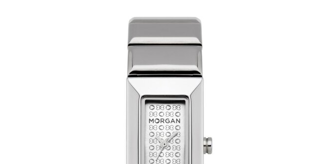 Dámské stříbrné hodinky s krystaly Morgan de Toi