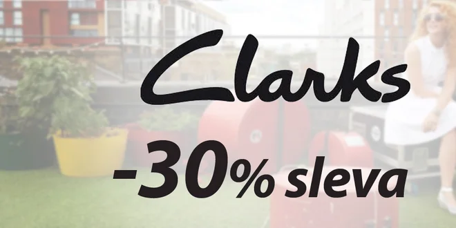 30% sleva na zboží z kamenné prodejny Clarks