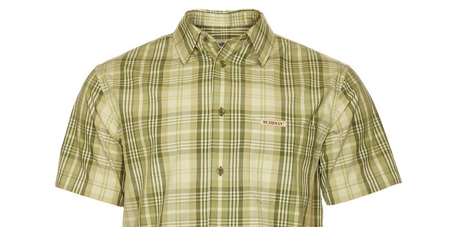 Pánská zelená kostkovaná košile Bushman