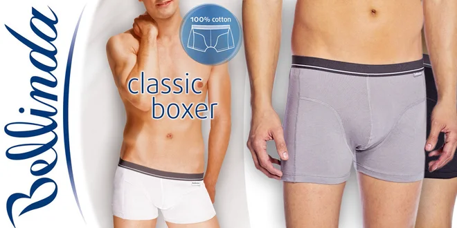 Bavlněné pánské boxerky Bellinda – sada 5 ks