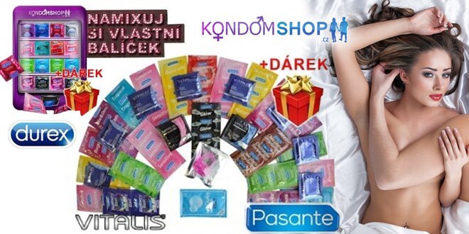 Balíčky plné kvalitních kondomů