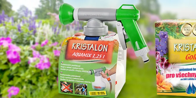 Chytrý postřikovač Kristanon Aquamix i s hnojivem