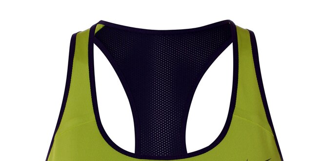 Dámská zeleno-černá sportovní podprsenka Nike