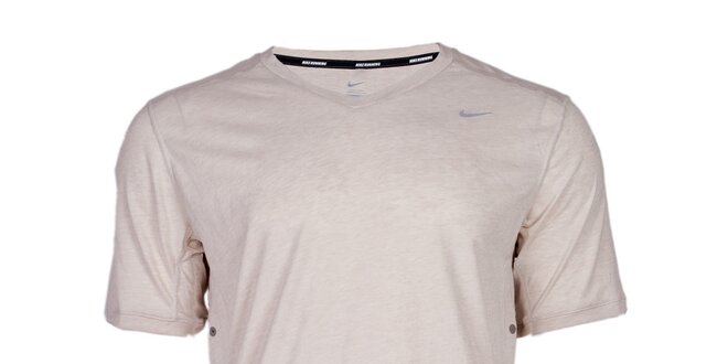 Pánské světle šedé běžecké tričko Nike