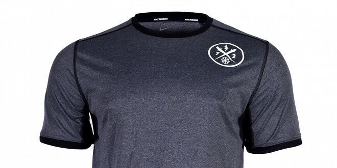 Pánské tmavě šedé funkční tričko Nike