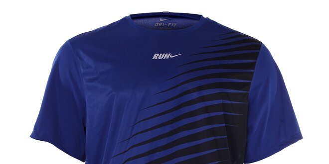 Pánské tmavě modré tričko Nike s potiskem