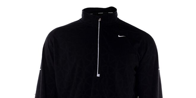 Pánské černé tričko s dlouhým rukávem Nike