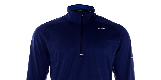 Pánské modré tričko Nike s dlouhým rukávem