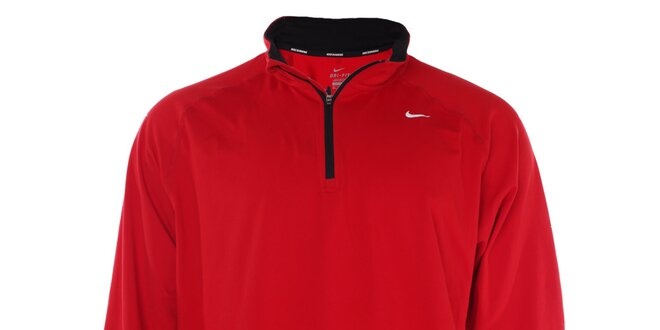Pánské červené funkční tričko Nike s dlouhým rukávem