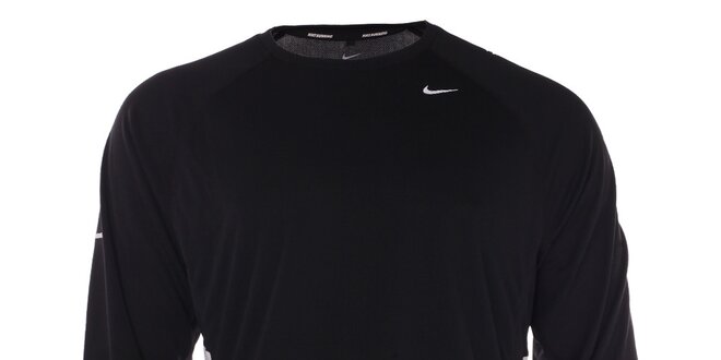Pánské černé funkční tričko Nike s dlouhým rukávem