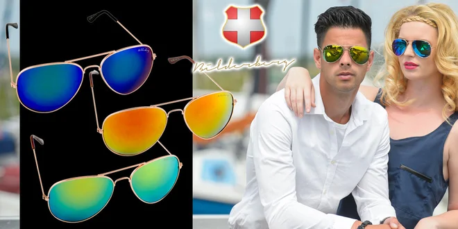 Troje sluneční brýle Aviator od Bilderberg