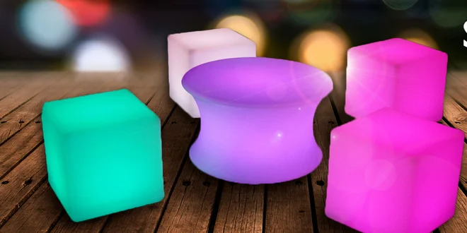 Duhový LED svíticí nábytek Svitap
