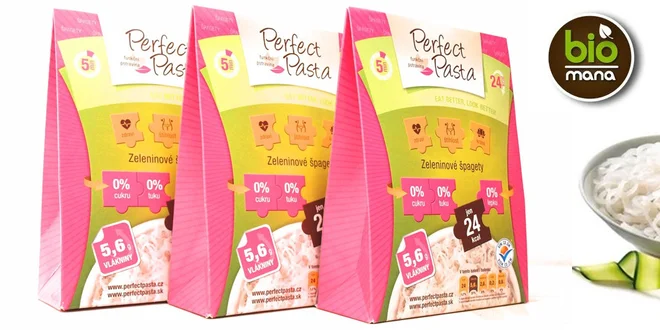 Perfect Pasta dietní zeleninové těstoviny