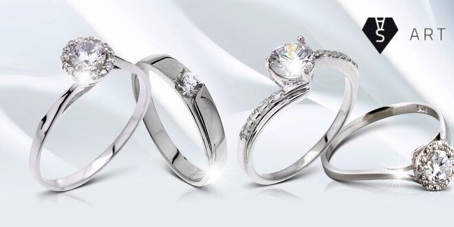 Výprodej: Stříbrné prsteny se zirkony