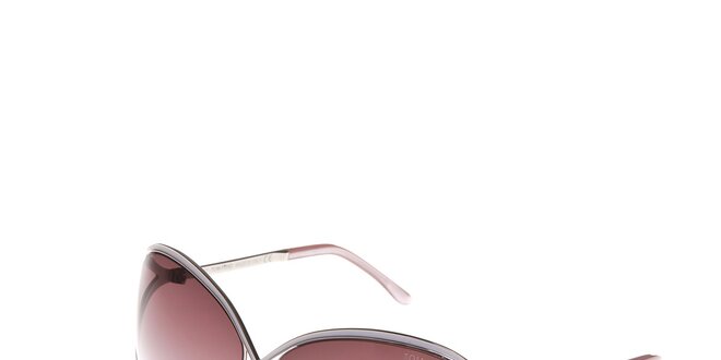 Dámské sluneční brýle Tom Ford s růžovostříbrnými obroučkami