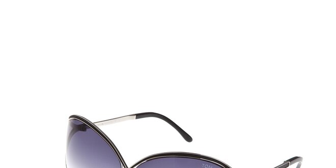 Dámské sluneční brýle Tom Ford s černostříbrnými obroučkami