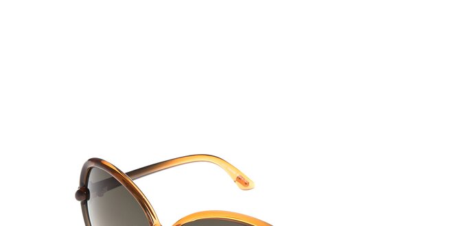 Žíhané sluneční brýle Tom Ford s kouřovými skly