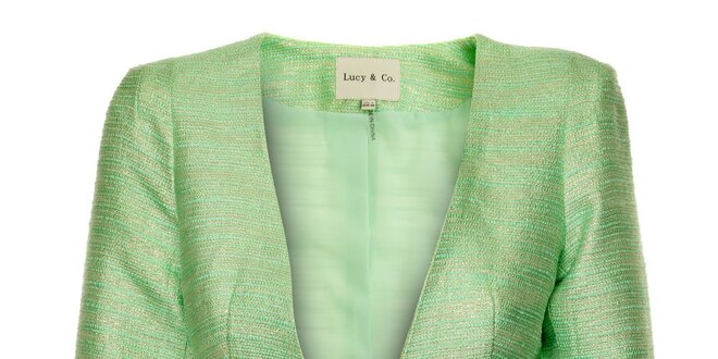 Dámské pastelově zelené sako Lucy Paris