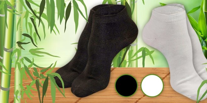 16 párů kotníčkových ponožek s bambusem