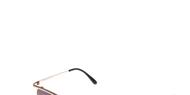 Dámské sluneční brýle Tom Ford se zlatými obroučkami a šedými skly