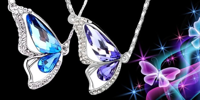 Luxusní náhrdelníky s třpytivými krystaly