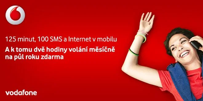 120 minut volání do všech sítí zdarma k výhodnému balíčku od Vodafone!