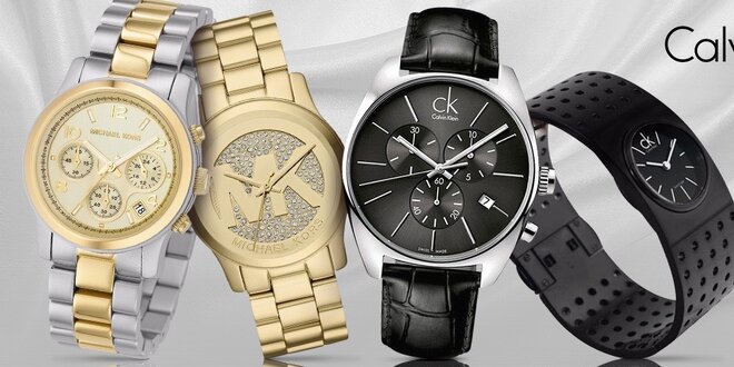 Luxusní hodinky Michael Kors nebo Calvin Klein