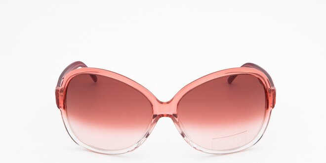 Dámské růžovo-bílé sluneční brýle Guess