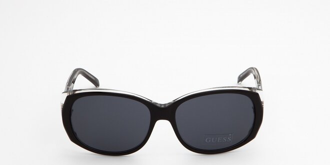 Dámské černo-bílé sluneční brýle Guess