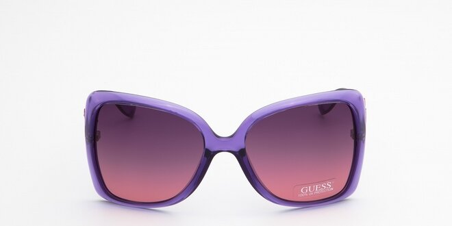 Dámské fialovo-hnědé sluneční brýle Guess