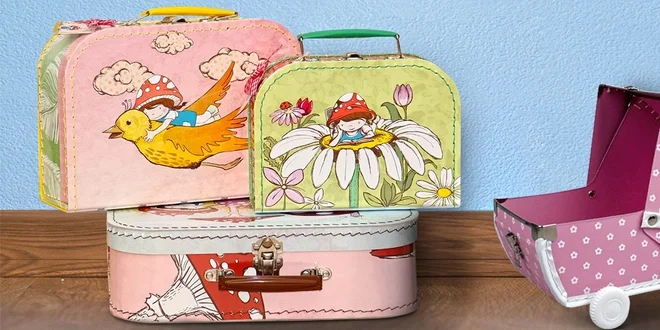 Designové dětské kufříky a krabice Kazeto