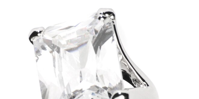 Dámský prsten Bague a Dames s bílým krystalem