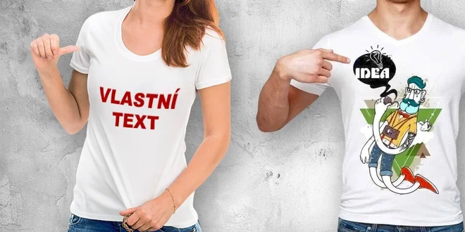 Navrhněte si tričko s vlastním potiskem