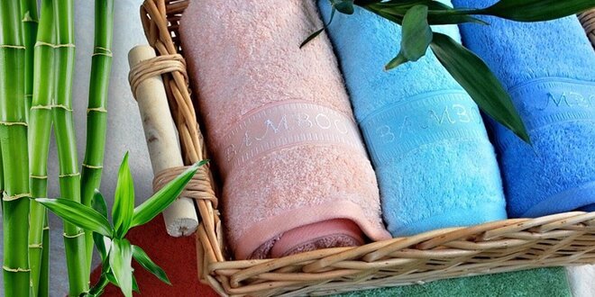 Měkoučké ručníky Bamboo z bambusového vlákna