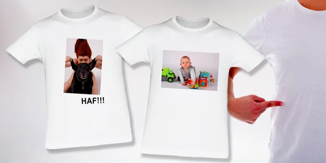 Tričko s vlastní fotkou nebo obrázkem