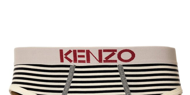 Pánské slipy Kenzo s černobílými proužky