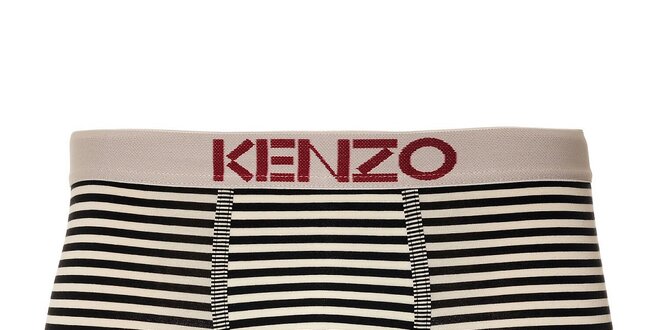 Pánské elastické boxerky Kenzo s černobílými proužky