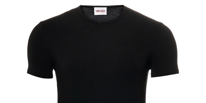 Pánské černé bavlněné tričko Kenzo s kulatým výstřihem