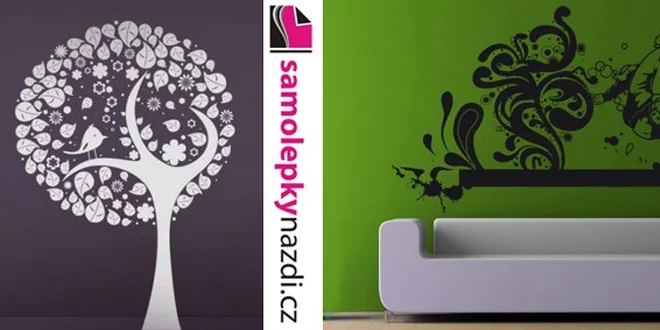 266 Kč za designové samolepky na zeď dle vlastního výběru v hodnotě 790 Kč!
