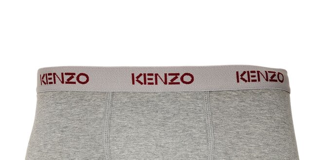 Pánské šedé elastické boxerky Kenzo